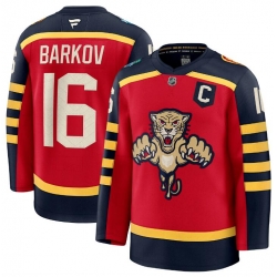 Men Florida Panthers 16 Aleksander Barkov Red 2026 With C Patch Winter Classic Stitched Hockey Jersey