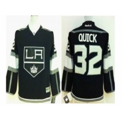 Youth nhl jerseys los angeles kings #32 quick black