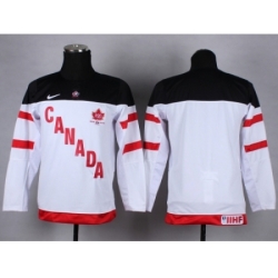 NHL Youth Team Canada Olympic blank white jerseys[100 th]