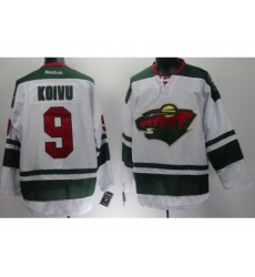 Minnesota Wild 9 Mikko Koivu White NHL Jerseys New