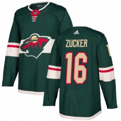 Youth Adidas Minnesota Wild 16 Jason Zucker Premier Green Home NHL Jersey 