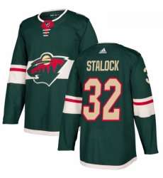 Youth Adidas Minnesota Wild 32 Alex Stalock Premier Green Home NHL Jersey 