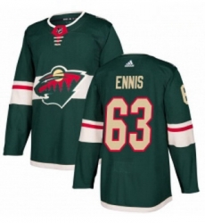 Youth Adidas Minnesota Wild 63 Tyler Ennis Premier Green Home NHL Jersey 