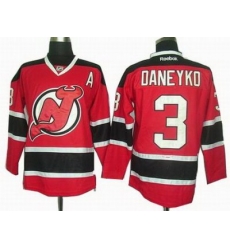 New Jersey Devils #3 Ken Daneyko Red jerseys A Patch