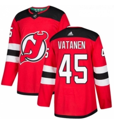 Youth Adidas New Jersey Devils 45 Sami Vatanen Authentic Red Home NHL Jersey 