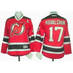 Youth New Jersey Devils #17 Ilya Kovalchuk red Jersey