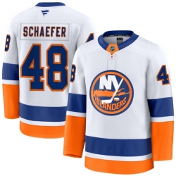 Men New York Islanders Matthew Schaefer #48 White 2024 25 Stitched Hockey Jersey