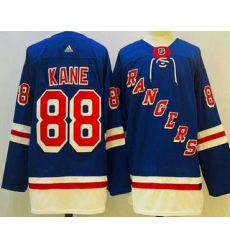 Men's New York Rangers #88 Patrick Kane Blue Authentic Jersey