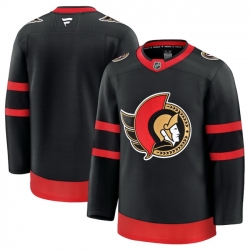 Men Ottawa Senators Blank Black 2024 25 Home Stitched Hockey Jersey