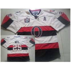 Ottawa Senators 25 Chris Neil Cream Heritage Classic NHL Jerseys