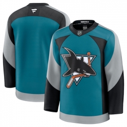 Men San Jose Sharks Blank Teal 2025 Alternate Stitched Hockey Jersey Men San Jose Sharks Blank Teal 2025 Alternate Stitched Hockey Jersey