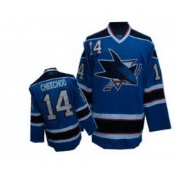 San Jose Sharks 14 blue CHEECHOO Jersey