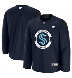 Men Seattle Kraken Navy 2024 25 Team Practice Stitched Hockey Jersey