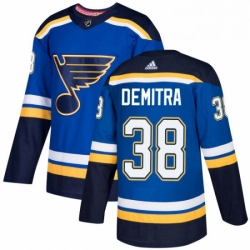 Mens Adidas St Louis Blues 38 Pavol Demitra Premier Royal Blue Home NHL Jersey 