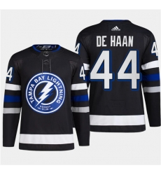 Men's Tampa Bay Lightning #44 Calvin de Haan Black 2024 Stadium Series Stitched Jersey