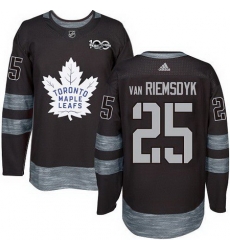 Maple Leafs #25 James Van Riemsdyk Black 1917 2017 100th Anniversary Stitched NHL Jersey