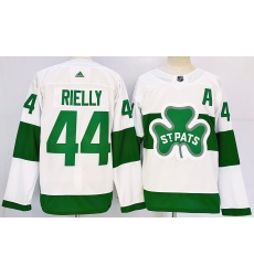 Men's Toronto Maple Leafs #44 Morgan Rielly White St Patricks Authentic Jersey