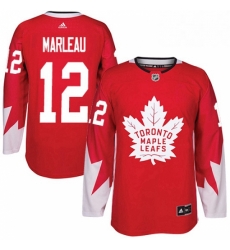 Youth Adidas Toronto Maple Leafs 12 Patrick Marleau Authentic Red Alternate NHL Jersey 