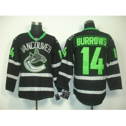 nhl vancouver canucks #14 burrows black jerseys