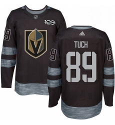 Mens Adidas Vegas Golden Knights 89 Alex Tuch Authentic Black 1917 2017 100th Anniversary NHL Jersey 