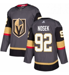 Mens Adidas Vegas Golden Knights 92 Tomas Nosek Premier Gray Home NHL Jersey 