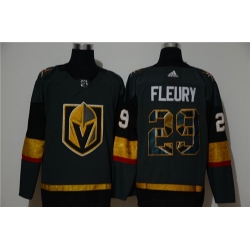 Vegas Golden Knights 29 Marc Andre Fleury Gray Adidas Fashion Jersey