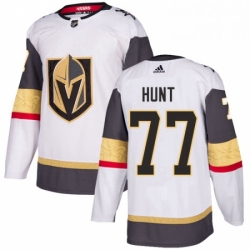 Womens Adidas Vegas Golden Knights 77 Brad Hunt Authentic White Away NHL Jersey 