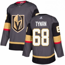 Youth Adidas Vegas Golden Knights 68 TJ Tynan Authentic Gray Home NHL Jersey 