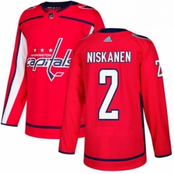 Youth Adidas Washington Capitals 2 Matt Niskanen Premier Red Home NHL Jersey 