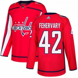 Youth Adidas Washington Capitals 42 Martin Fehervary Authentic Red Home NHL Jerse