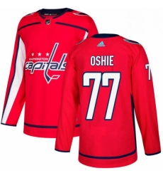 Youth Adidas Washington Capitals 77 TJ Oshie Premier Red Home NHL Jersey 