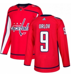 Youth Adidas Washington Capitals 9 Dmitry Orlov Authentic Red Home NHL Jersey 