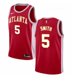 Womens Nike Atlanta Hawks 5 Josh Smith Swingman Red NBA Jersey Statement Edition