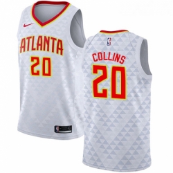 Youth Nike Atlanta Hawks 20 John Collins Swingman White NBA Jersey Association Edition 