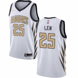 Youth Nike Atlanta Hawks 25 Alex Len Swingman White NBA Jersey City Edition 