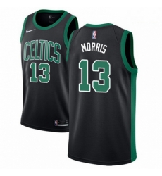 Mens Adidas Boston Celtics 13 Marcus Morris Authentic Black NBA Jersey Statement Edition 