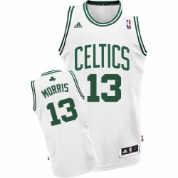 Womens Adidas Boston Celtics 13 Marcus Morris Swingman White Home NBA Jersey 113