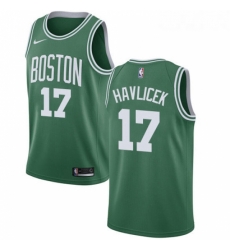 Womens Nike Boston Celtics 17 John Havlicek Swingman GreenWhite No Road NBA Jersey Icon Edition