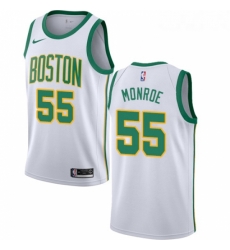 Womens Nike Boston Celtics 55 Greg Monroe Swingman White NBA Jersey City Edition 