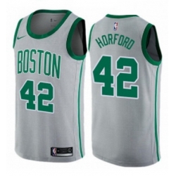 Youth Nike Boston Celtics 42 Al Horford Swingman Gray NBA Jersey City Edition