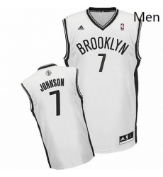 Nets 7 Joe Johnson White Home Revolution 30 Stitched NBA Jersey