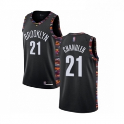 Womens Brooklyn Nets 21 Wilson Chandler Swingman Black Basketball Jersey 2018 19 City Edition 