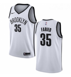 Womens Nike Brooklyn Nets 35 Kenneth Faried Swingman White NBA Jersey Association Edition 