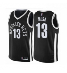 Youth Brooklyn Nets 13 Dzanan Musa Swingman Black Basketball Jersey City Edition 