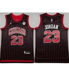 Men Chicago Bulls 23 Michael Jordan Black 2024 25 City Edition Stitched Basketball Jersey