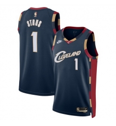 Men Cleveland Cavaliers 1 Max Strus Navy 2025 Classic Edition Stitched Jersey Men Cleveland Cavaliers 1 Max Strus Navy 2025 Classic Edition Stitched Jersey