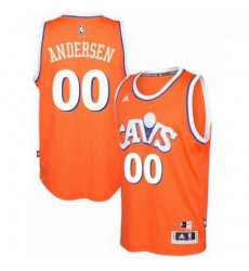 adidas Cleveland Cavaliers 00 Chris Andersen Orange Hardwood Classics Swingman Jersey 