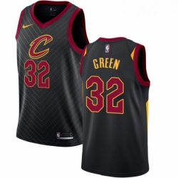 Womens Nike Cleveland Cavaliers 32 Jeff Green Swingman Black Alternate NBA Jersey Statement Edition 