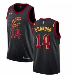 Youth Nike Cleveland Cavaliers 14 Terrell Brandon Swingman Black Alternate NBA Jersey Statement Edition 