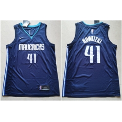 Mavericks 41 Dirk Nowitzki Navy Nike Swingman Jerseys